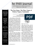 The PARI Journal: The Paw Stone: The Place Name of Piedras Negras, Guatemala