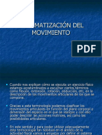 SISTEMATIZACIÓN DEL MOVIMIENTO