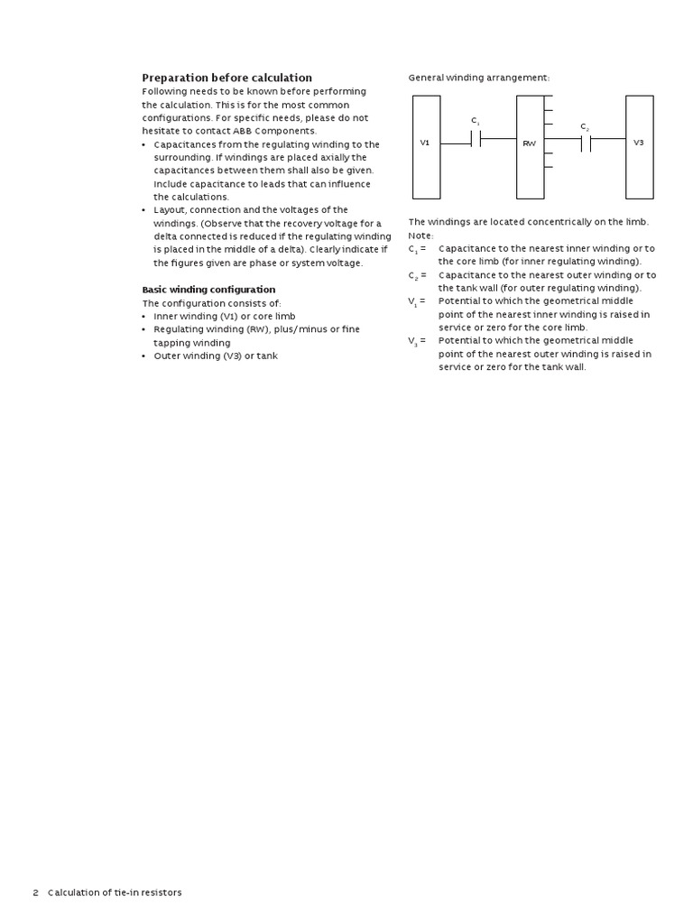 Calculating Regulating Winding Capacitances and Voltages for a Three ...