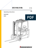 Jungheinrich EFG 213 216k 218k Operator Manual PDF