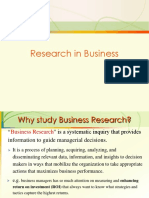 Research in Business: Factors & Significance