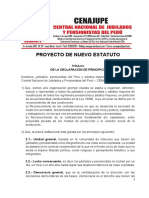 Proyecto Nuevo Estatuto Cenajupe