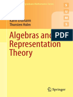 SUMS87 Algebras and Representation Theory, Karin Erdmann, Thorsten Holm (2018) PDF