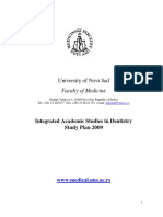 Dentistry Study Plan