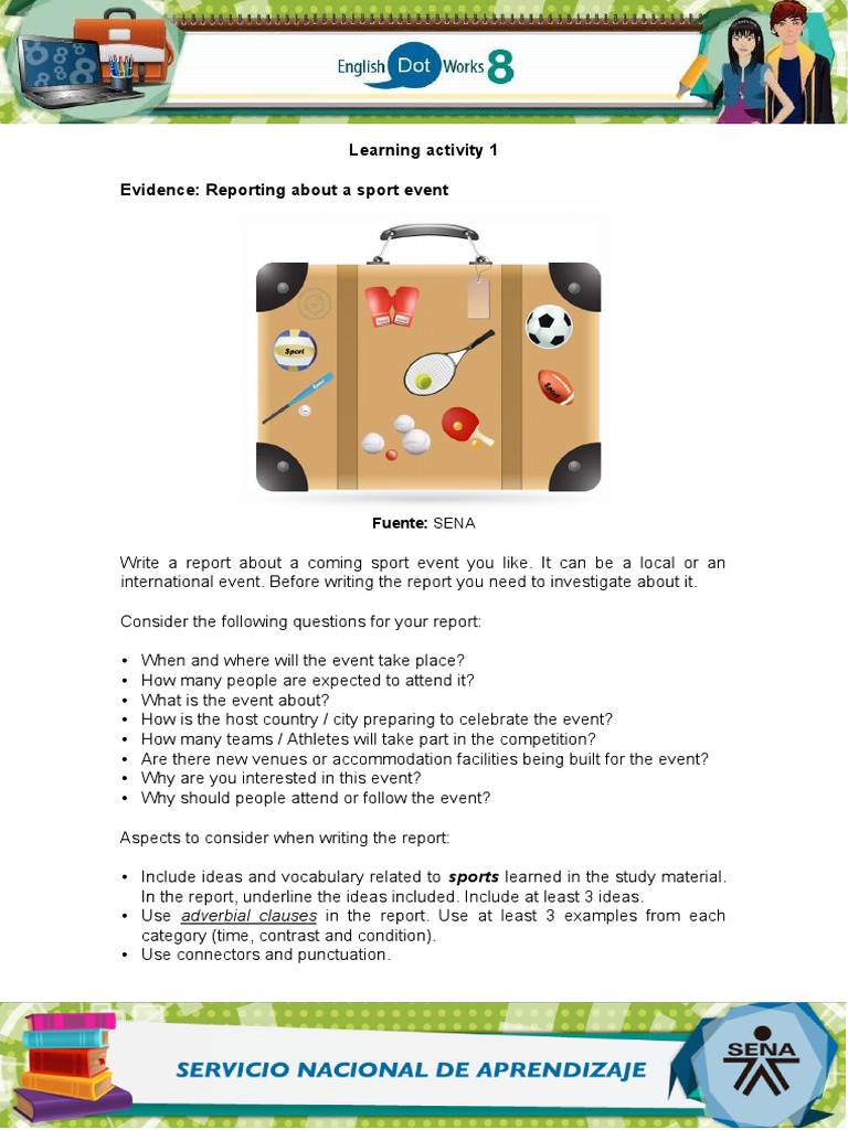 Report on Upcoming Sports Event | PDF | Sports | Cognition