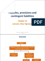 Topic 12 - Payables, Provisions and Contingent Liabilities