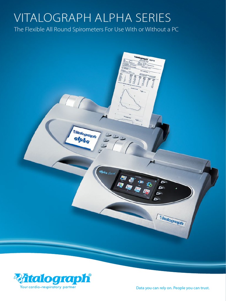 Vitalograph ALPHA - Brochure | PDF | Electronic Health Record | Touchscreen