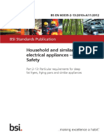 Household and Similar Electrical Appliances - Safety: BSI Standards Publication