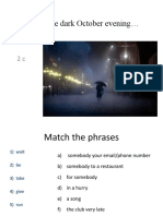 2C One Dark October Evening English File Pre-Intermediate