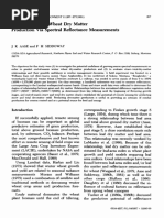 Assessing Winter Wheat Dry Matter Production Via Spectral Reflectance Measurements