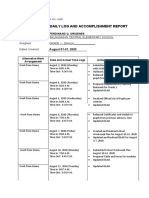 Elementary School: Individual Daily Log and Accomplishment Report | PDF ...