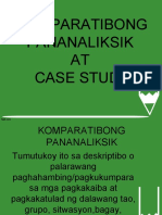 Komparatibong Pananaliksik at Case Study