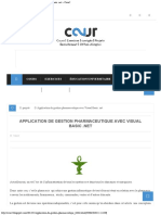 Application de Gestion Pharmaceutique Avec Visual Basic Net Cour2
