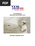 CPCCPB3010A Manually Sand Plaster Work