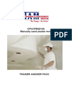 CPCCPB3010A Manually Sand Plaster Work