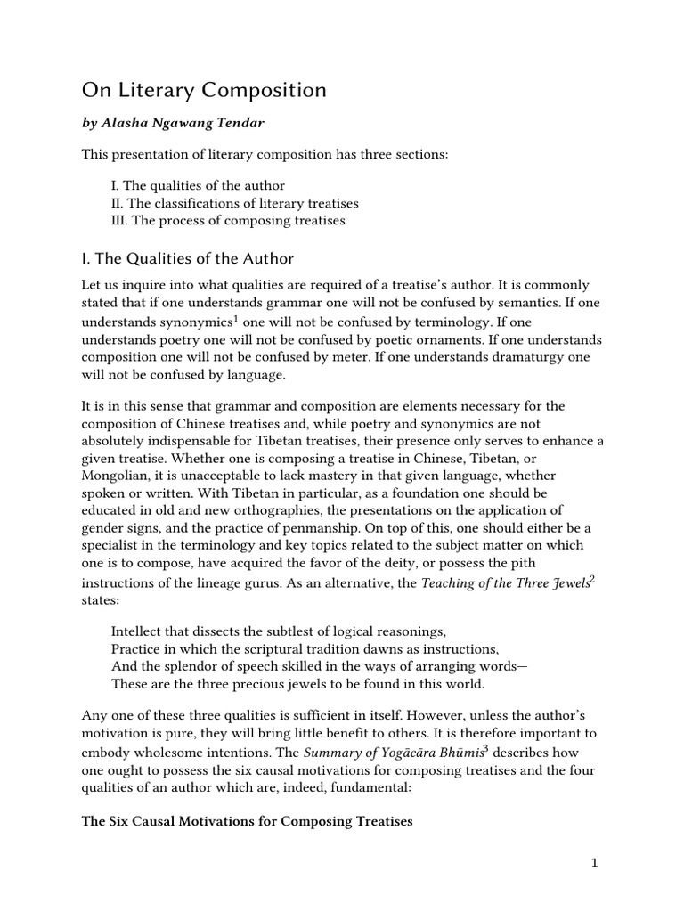 On Literary Composition | PDF | Dharma | Poetry