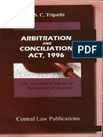 Dr. S.C. Tripathi - Arbitration and Conciliation Act, 1996 India With Alternative Disputes Resolution ADR-Central Law Publications (2012) PDF