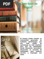 El Ensayo .Sesión 8 y 9 Dra Evelin Utea