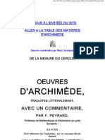 Archimede - de La Mesure Du Cercle