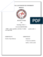 National Law Institute University Bhopal: Project Work ON Sociology of Law - I B.A.Ll.B (Honours)