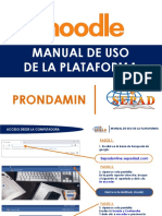 manual de uso de la plataforma  -PRONDAMIN ONLINE 2020