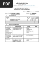 Accomplishment Report: Ssc@sorsogonstatecollege - Edu.ph