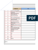 Checklist For Ownership Transfer