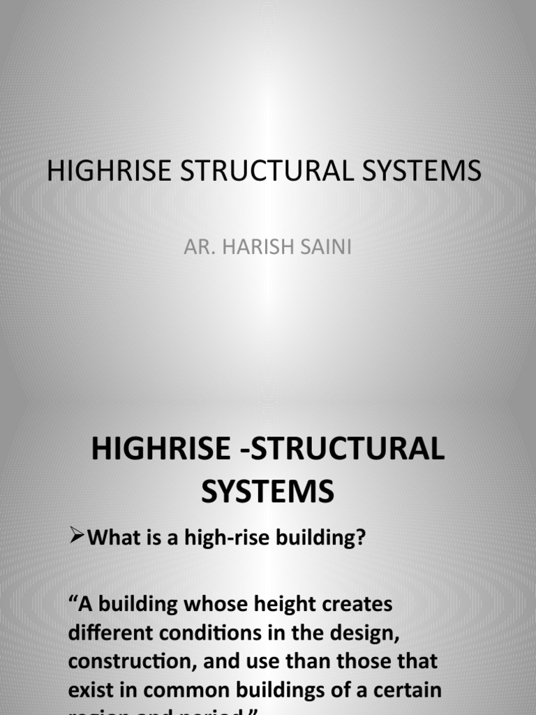 Highrise - Structural Systems | PDF