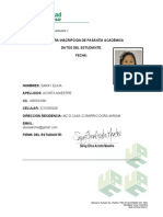 Ficha de Inscripción