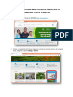 Manual de Pago Importaciones Cuarentena Vegetal y Semillas PDF