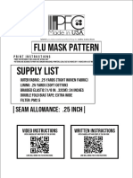 Flu Mask Pattern: Supply List