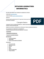 Presentacion Asignatura Informatica
