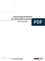 Autorouting Software For CR Quality System 3.5: User Manual