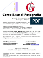 Volantino Corso Base Fotografia