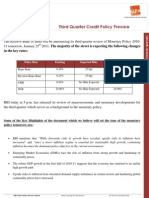 Q3 RBI Credit Policy Expectations