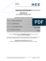 SQP FOR Pile Load Test