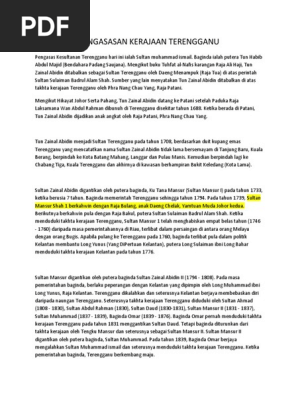 Pengasasan Kerajaan Terengganu Pdf