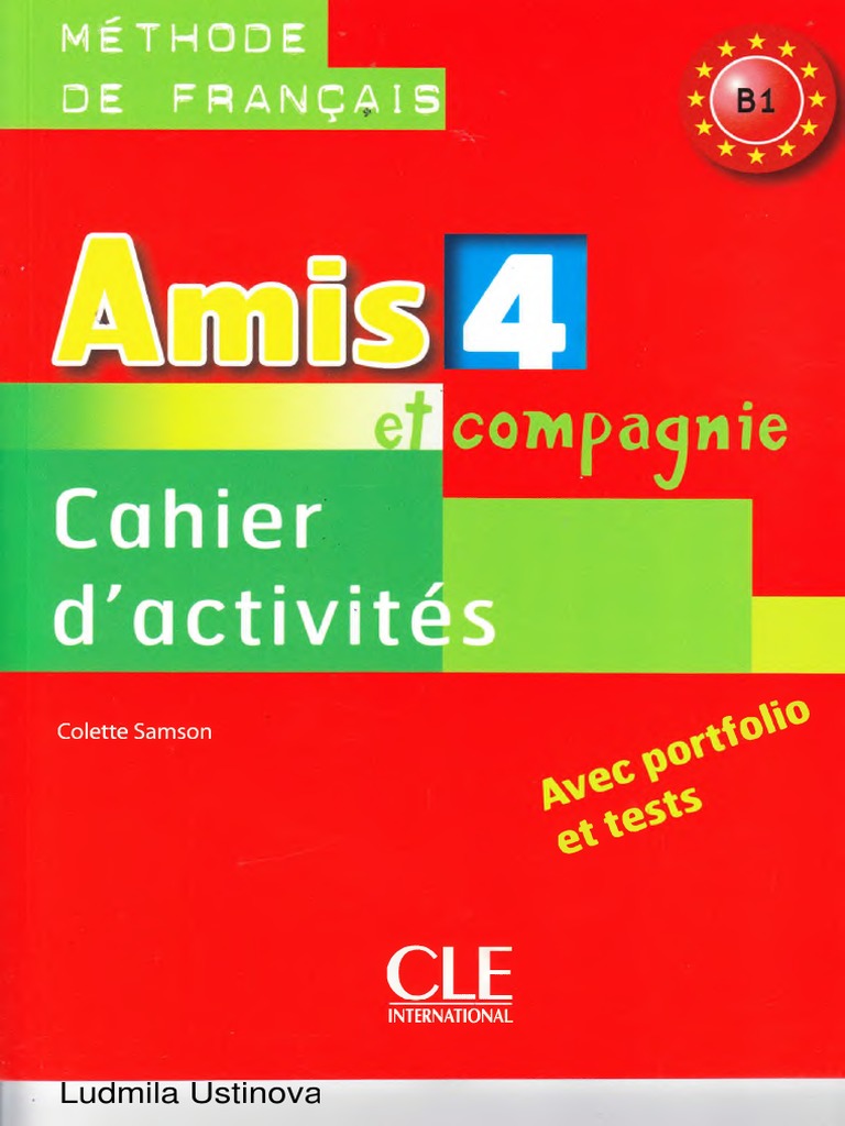 Page De Garde Cahier Leco AMIS Et Compagnie 4 B1 Cahier D'activite | PDF