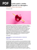 Harvard Business Review - 6 razões pelas quais o ensino precisa ser disruptivo