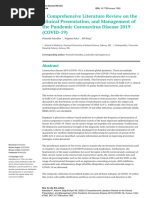 A Comprehensive Literature Review On The Clinical Presentation, and Management of The Pandemic Coronavirus Disease 2019 (COVID-19)