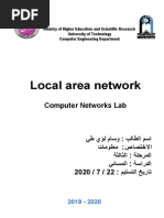 Local Area Network: Computer Networks Lab