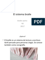 Sistema Braille: lectura táctil para ciegos