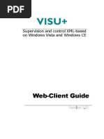 Web-Client Guide: Supervision and Control XML-based On Windows Vista and Windows CE