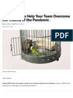 An Exercise to Help Your Team Overcome the Trauma of the Pandemic