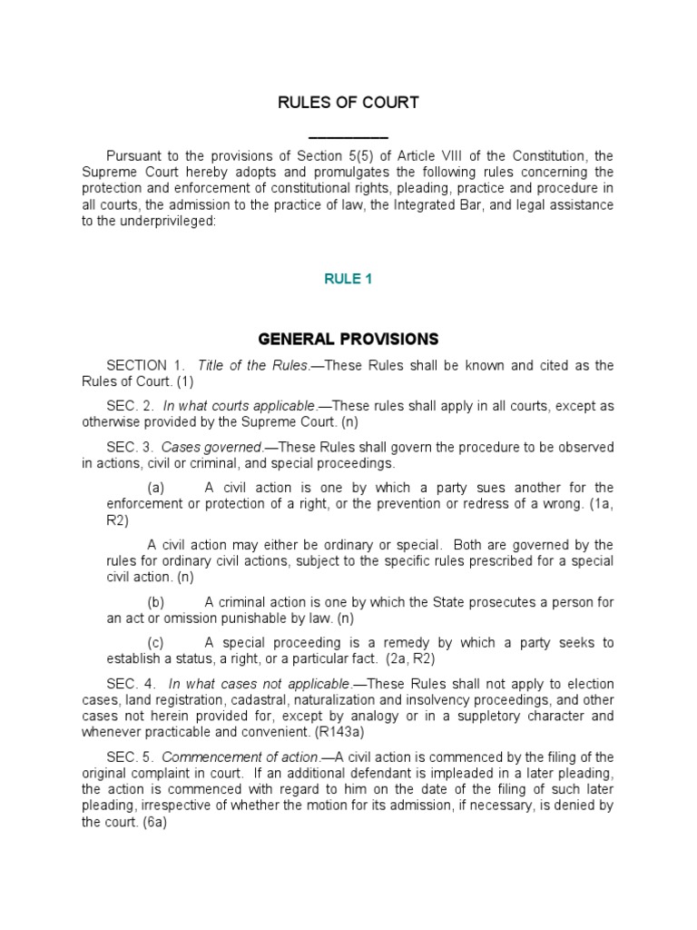 Rules Of Court – Rules Of Court 2021 Pdf – DTWNIR