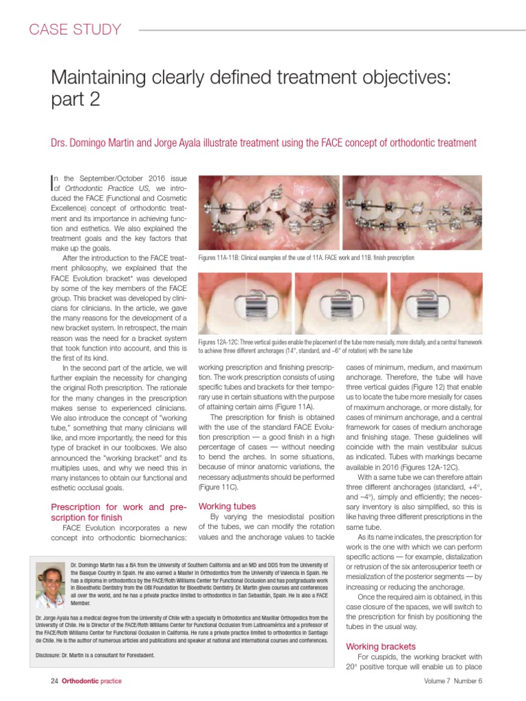 Maintaining Clearly Defined Treatment Objectives Case Study PDF