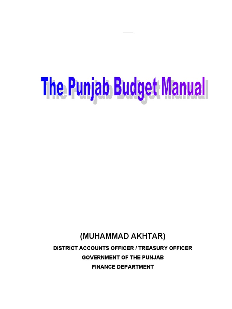 Budget Manual (Complete) | PDF | Budget | Expense