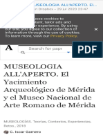(PDF) MUSEOLOGIA ALL'APERTO. El Yacimiento Arqueológico de Mérida y El Museo Nacional de Arte Romano de Mérida CRISTINA ISCAR GAMERO - Academia - Edu