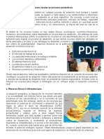 Recursos Locales en Procesos Productivos