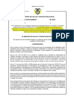 ResoluciÃ N Protocolo de Bioseguridad Comercio - REV - MINCIT - RONDA3 - 20200502 - ACTIVIDADES EMPRESARIALES Y DE APOYO - V1